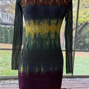 Petit Pois Figure Flattering Long Sleeved Dress